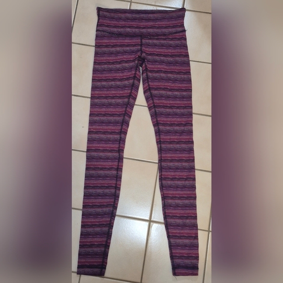 Lululemon Wunder Under Pant III Space Dye Twist Regal Plum Alarming - Picture 4 of 6
